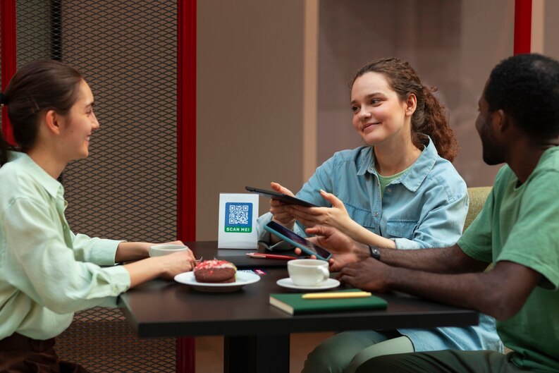 A community service worker providing counseling to a client.