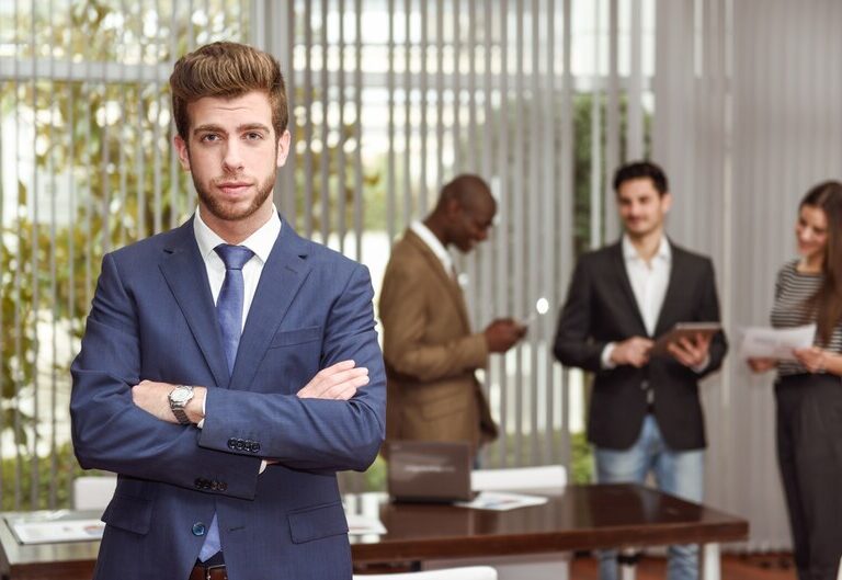 A confident young professional ready to step into the workforce