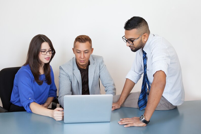 on work experience in an office
