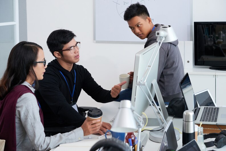 Professionals adapting to AI-integrated workplaces