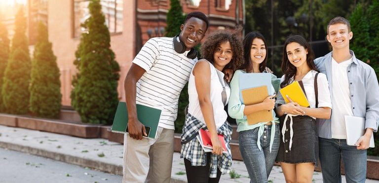 Group of diverse students beginning their professional journey in Australia
