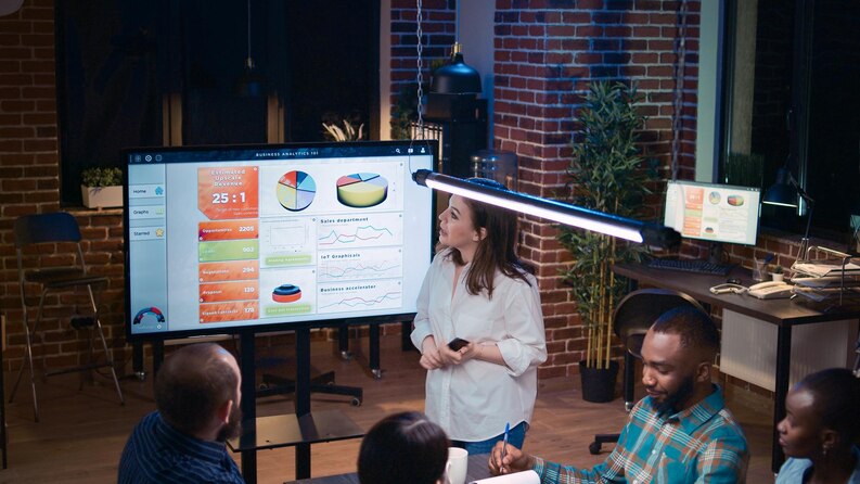 Illustration of an interactive simulation within a Future Finds learning module.