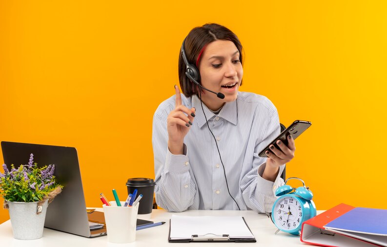 Student calling for help to report workplace issue