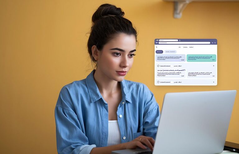 University student editing LinkedIn profile