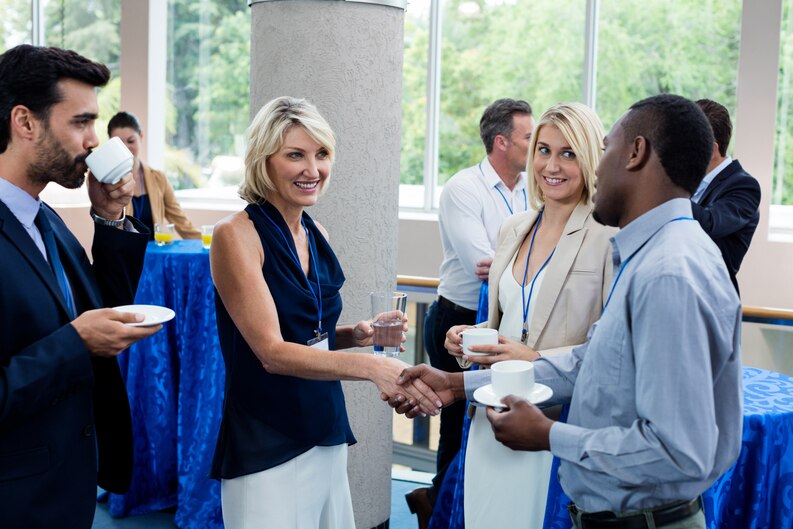 RTO students networking with industry professionals.