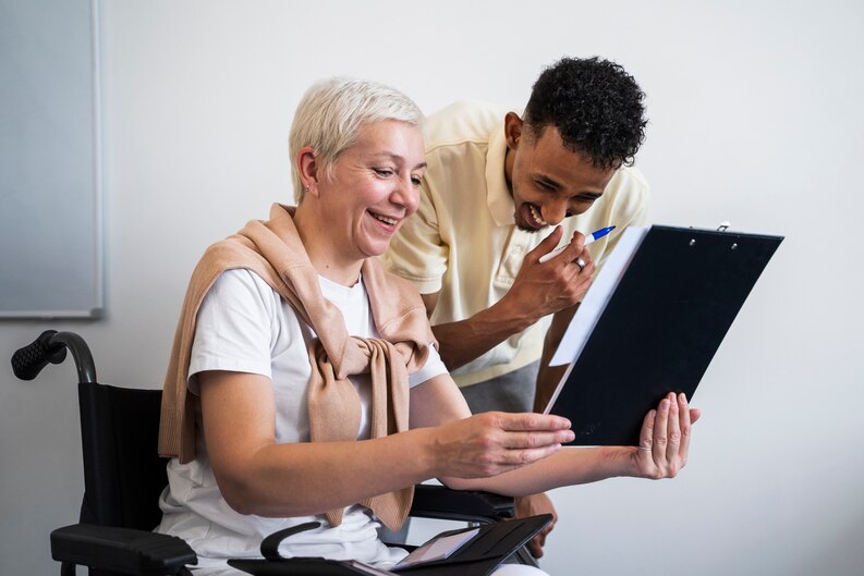 Student supporting elderly or NDIS clients