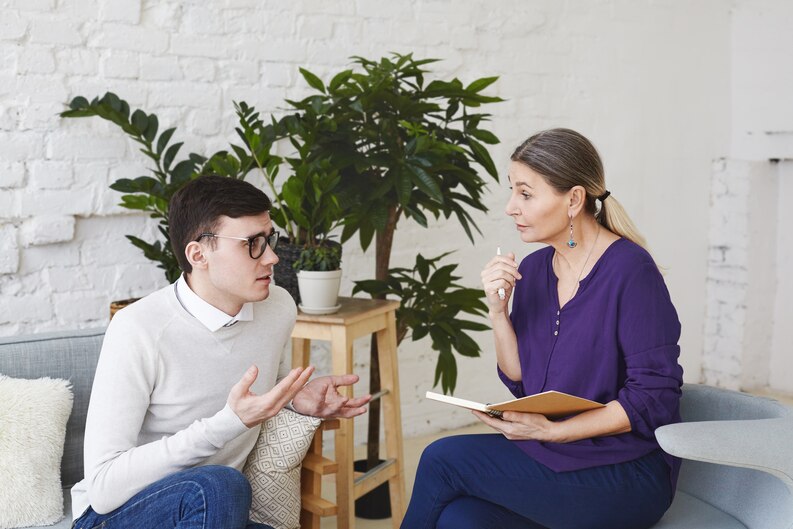 Student providing mental health support