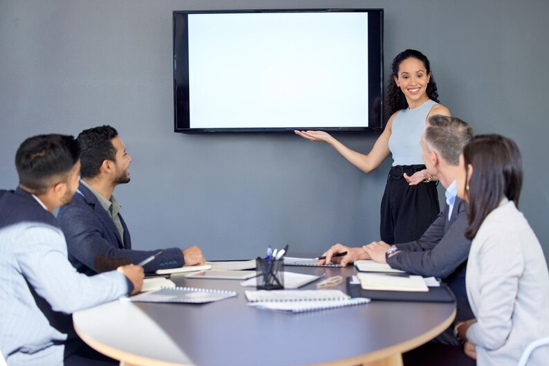 Vocational student communicating in a professional setting