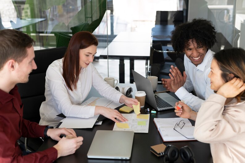 Student gaining work experience during internship