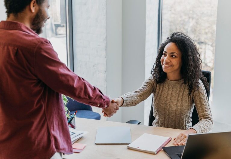 Student securing a job after successful internship