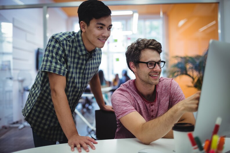 Student applying classroom knowledge in a real-world industry setting