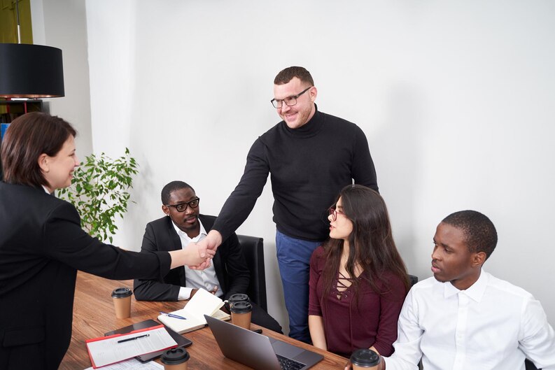 Student forming connections with professionals during industry placement