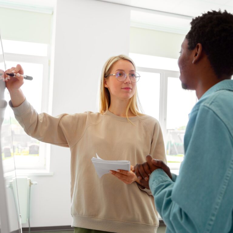 Student gaining real-world experience through a placement
